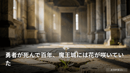 勇者が死んで百年、魔王城には花が咲いていた