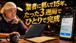業者に頼んで15年、何度も失敗した男が、たった3週間でひとりでアプリを完成させた話